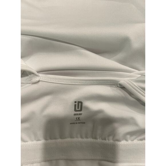 ID Ideology Womens Plus Sz 1X Tennis Dress White Workout Stretch Built In Shorts - Picture 6 of 8